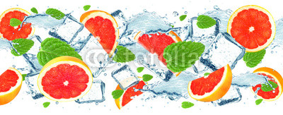 Grapefruit splash water