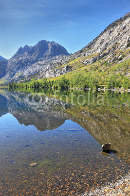 A  lake in the mountains