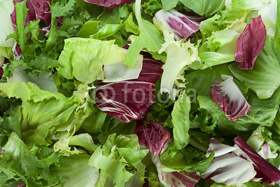 Fresh salad leaf slice background