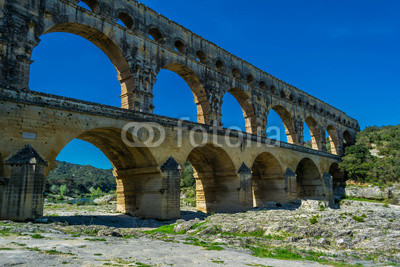Le pont du Gard, France.