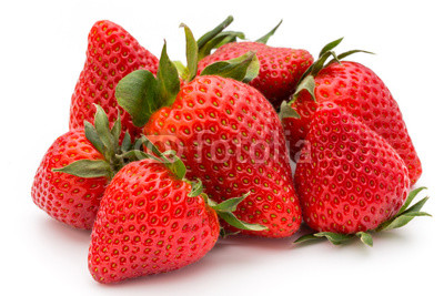 Strawberry isolated on white background. Fresh berry.