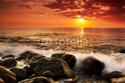 Sunset over sea
