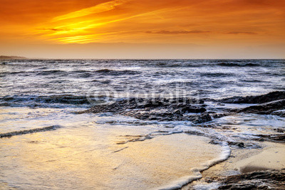 Sunset over the Atlantic Ocean