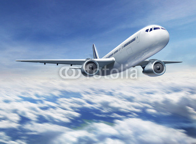 Flugzeug fliegend