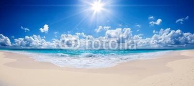 tropical beach and sea - landscape