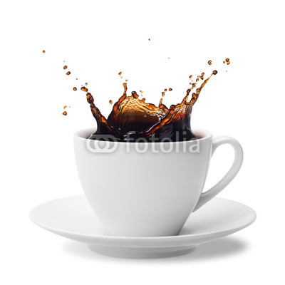 splashing coffee