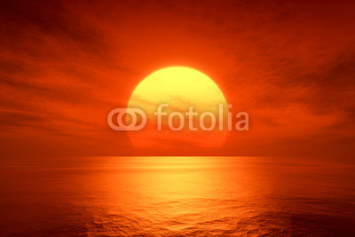 red sunset