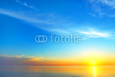 Golden sky background of sunset