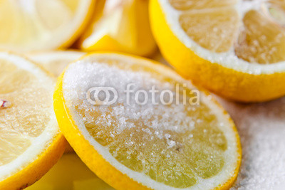 lemon with sugar