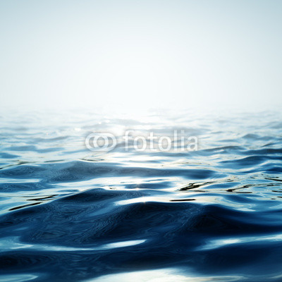 Abstract blue water