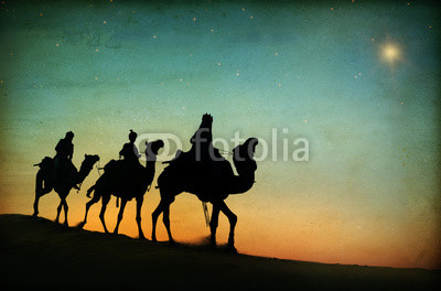 Three Kings Desert Star of Bethlehem Nativity