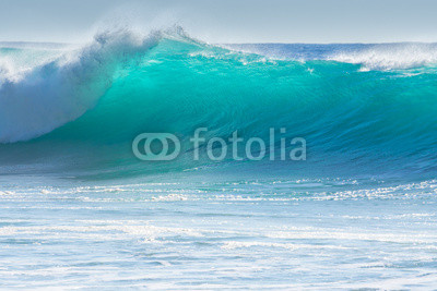 Waves breaking on the shore of Madeira