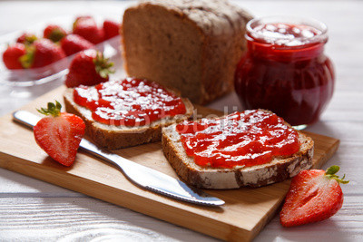 Delicious strawberry jam