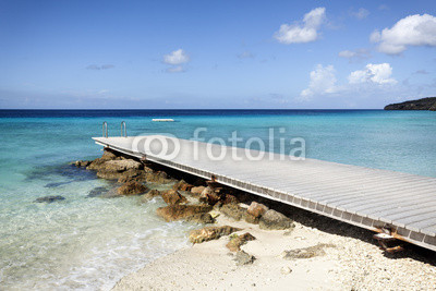Jetty at tropical beach