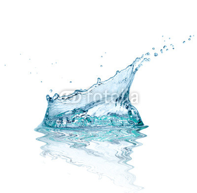 water splash drop blue liquid