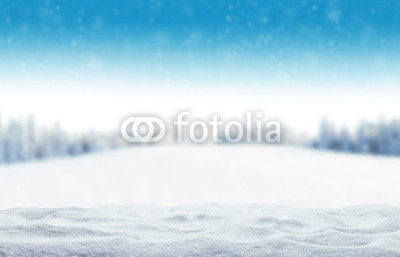 Winter snowy background