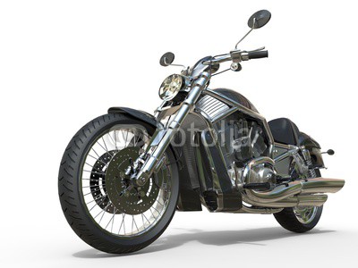 Powerful Vintage Motorcycle - Closeup