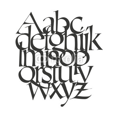 Calligraphie romaines.
