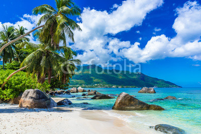 Baie Beau Vallon - Beach on island Mahe in Seychelles
