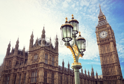 Big Ben and the houses of parliament in London