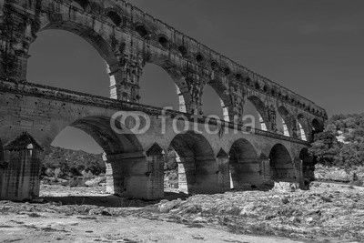 Le pont du Gard, France.