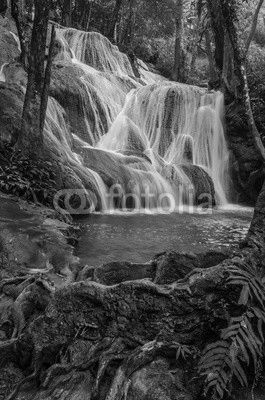 Phatad waterfall, Beautiful waterfall in Deep forest in Thailand.