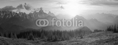 Sunset mountains