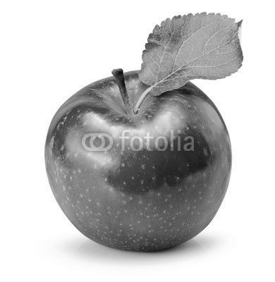 red apple isolated on the white background
