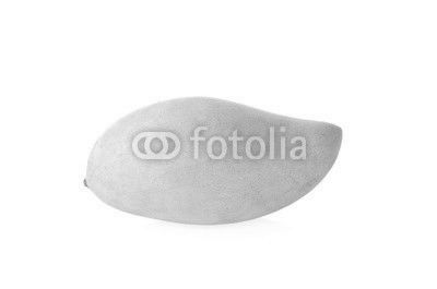 yellow mangoes on white  background