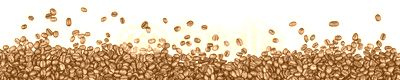 coffee beans isolated on white background