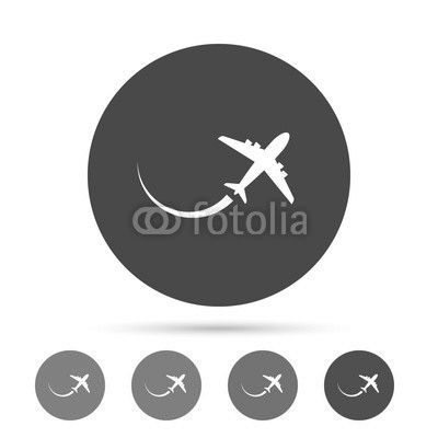 Airplane sign icon. Travel trip symbol.