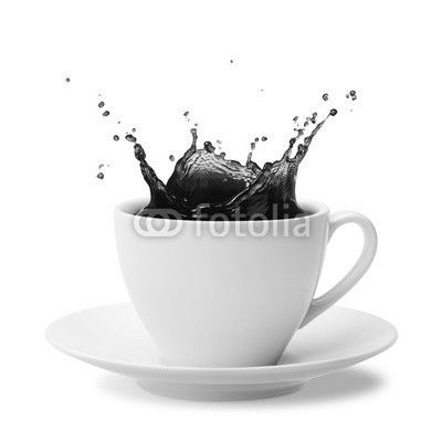 splashing coffee