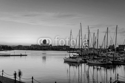 Sunset over a Harbour