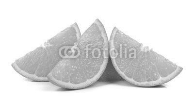 Slice orange isolated on the white background