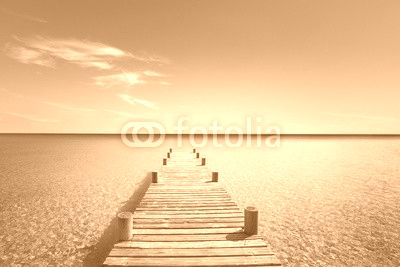 Passerelle en Bois sur ma Mer