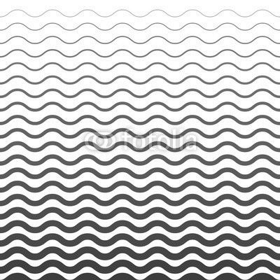 Wave Blue Pattern. Sea Background in Vector
