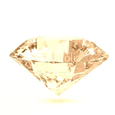Diamond on white background