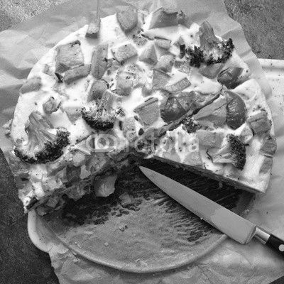 Quiche mit Gemüse und Kürbis