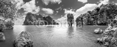 Paisaje pintoresco.Oceano y montañas.Viajes y aventuras alrededor del mundo.Islas de Tailandia.Phuket.