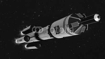 Space rocket - carrier rocket in space