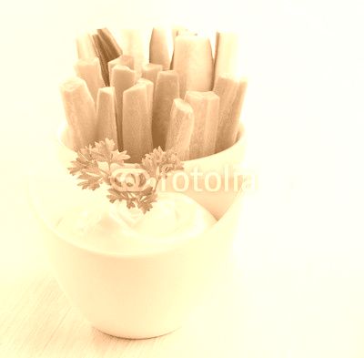 Fresh vegetables with dip