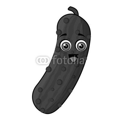cucumber vegetables comic character vector illustration design
