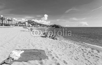 plage de Blanes, Costa Brava, Espagne 