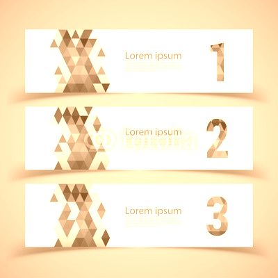 Set of banner templates.  Modern abstract Vector Illustration de