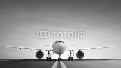 airplane on runway