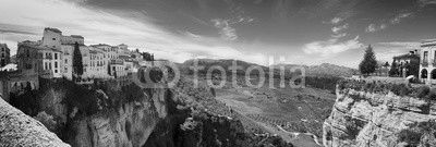panorama of  historical village of Ronda, Spain
