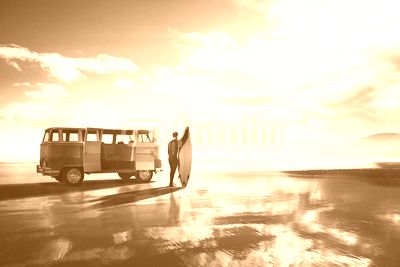 Surfer at the beach