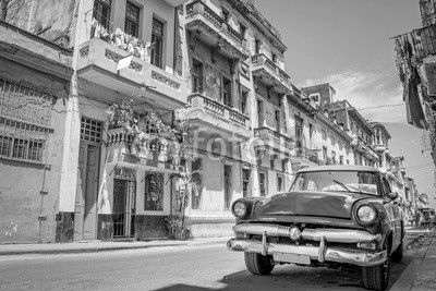 Vintage classic american car in Havana, Cuba