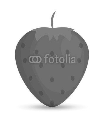 strawberry fruit healthy organic food icon. Colorful and flat design. Vector illustration