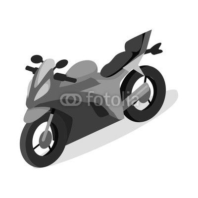 Bike Vector Icon in Isometric Projection